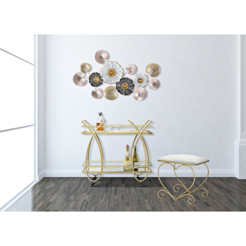 Pouf Cœur Crème – Douce Étreinte de Velours 50 x 37,5 x 51,5 cm