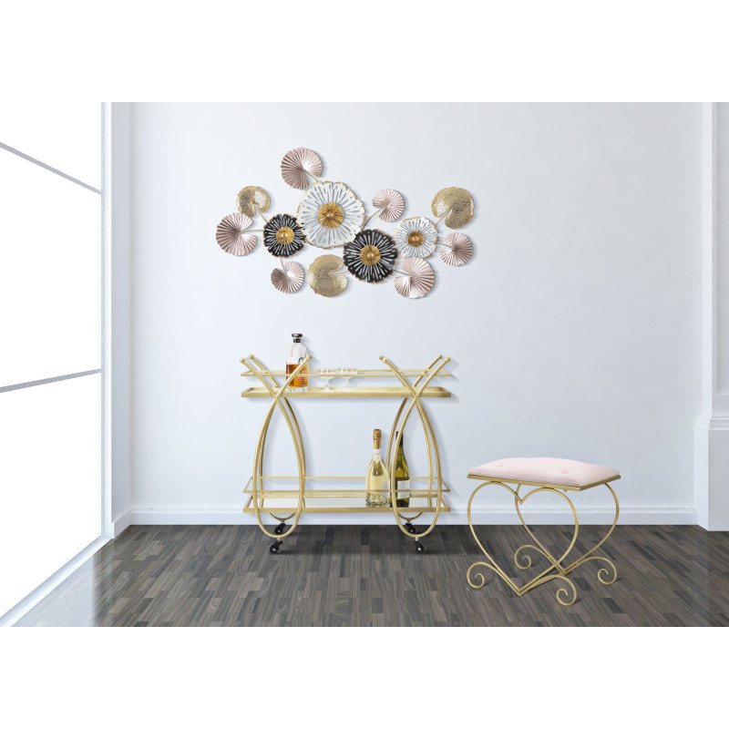 Pouf Cœur Rose – Passion Pastel 50 x 37,5 x 51,5 cm