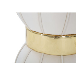 Pouf Fleur Crème – Pétale de Luxe Ø40 x 44 cm