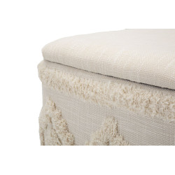Pouf Coffre Damasco Carré – Secret de Velours 40 x 40 x 40 cm