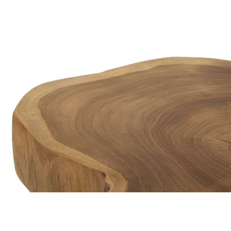 Pouf Budut en Teck – Âme Sauvage Ø38 x 45 cm