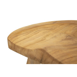 Pouf SEL en Teck – Essence Nomade 40 x 32 x 42 cm