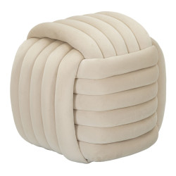 Pouf Softy Crème – Nuage de Douceur 45 x 45 x 45 cm