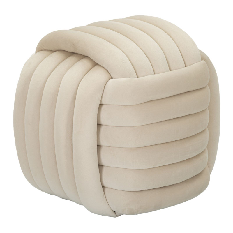 Pouf Softy Crème – Nuage de Douceur 45 x 45 x 45 cm