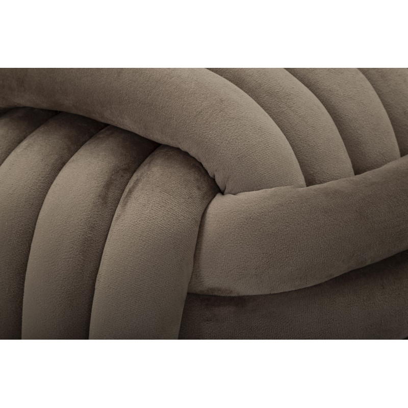 Pouf Softy Gris – Brume Veloutée 45 x 45 x 45 cm