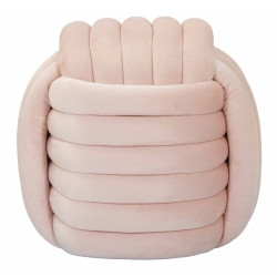 Pouf Softy Rose – Rêve Pastel 45 x 45 x 45 cm