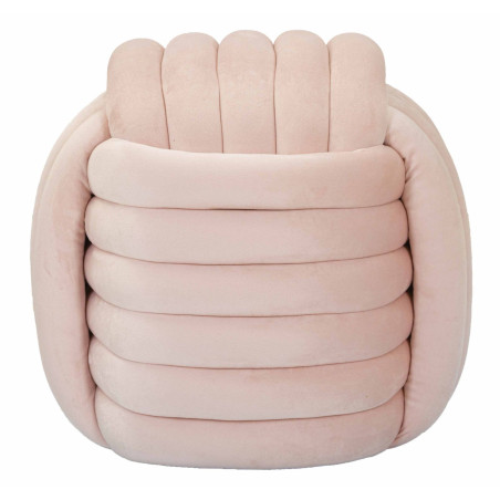 Pouf Softy Rose – Rêve Pastel 45 x 45 x 45 cm