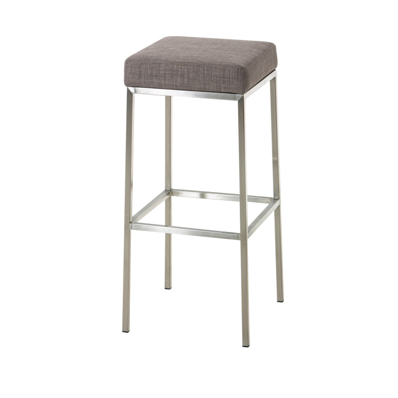 Tabouret de bar en tissu Montreal E80 gris