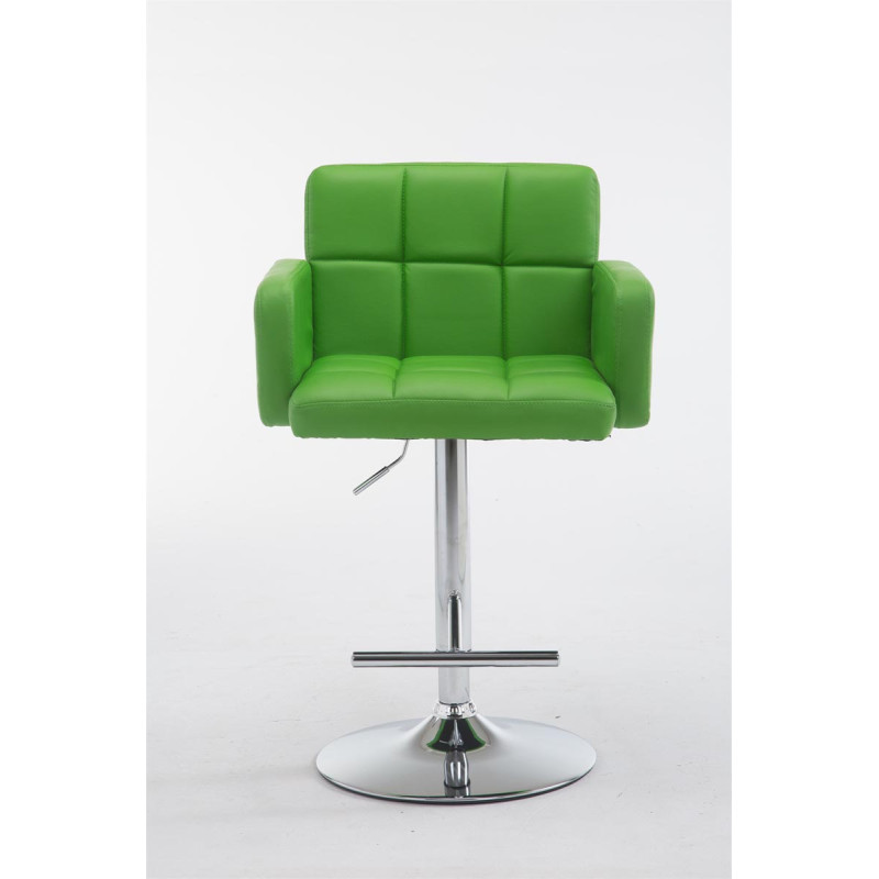 Tabouret de bar Los Angeles, en similicuir C vert