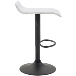 Lot de 2 tabourets de bar Dyn V2 simili cuir blanc