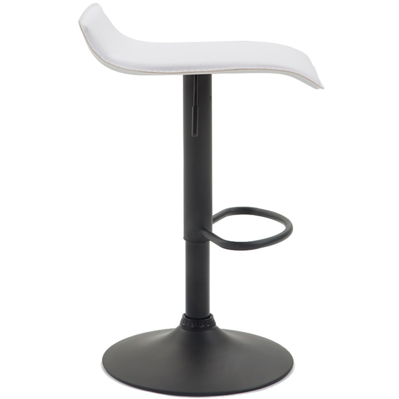 Lot de 2 tabourets de bar Dyn V2 simili cuir blanc