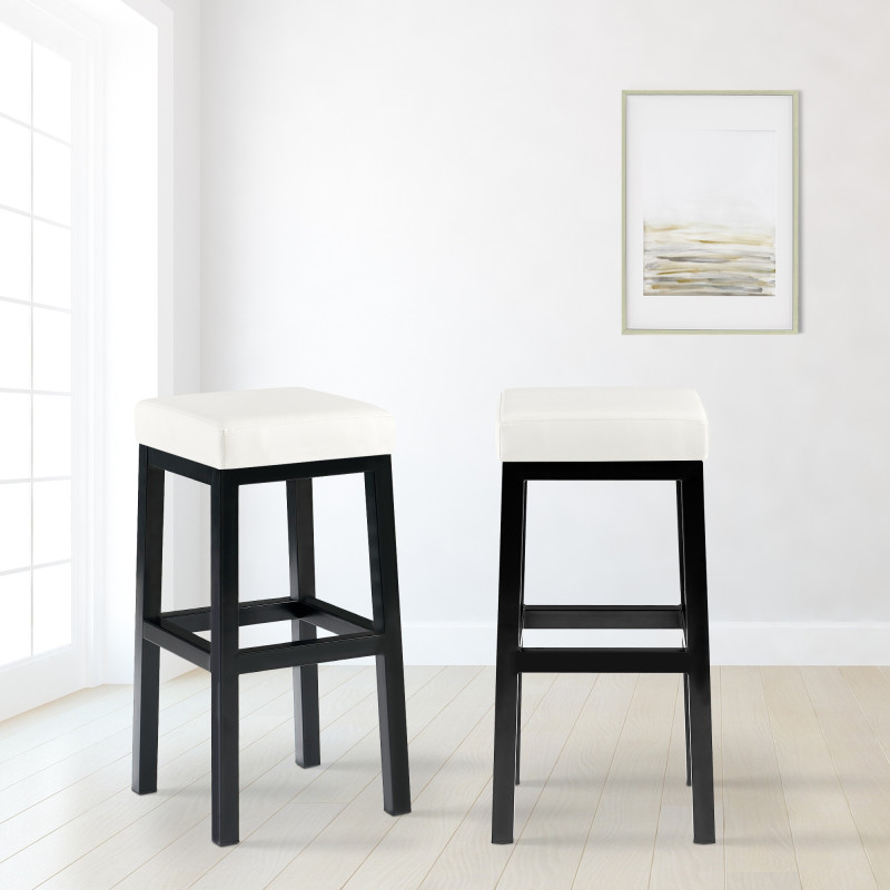 Tabouret de bar Taylor B80 blanc