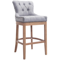 Sgabello Lakewood Stoffa antico-chiaro grigio chiaro