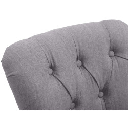 Taburete Lakewood Tapizado en Tela Gris claro