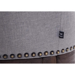Sgabello Lakewood stoffa antico-scuro grigio chiaro