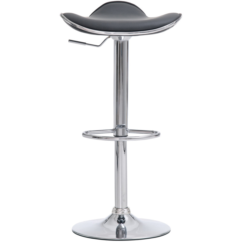 Set 2 sgabelli Shanghai in similpelle grigio