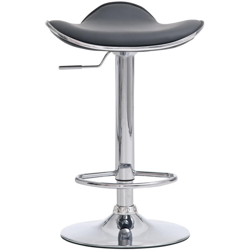 Set 2 sgabelli Shanghai in similpelle grigio