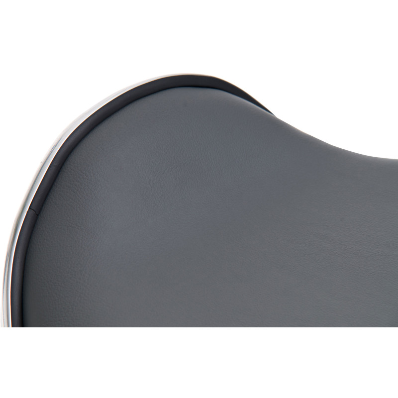 Set 2 sgabelli Shanghai in similpelle grigio