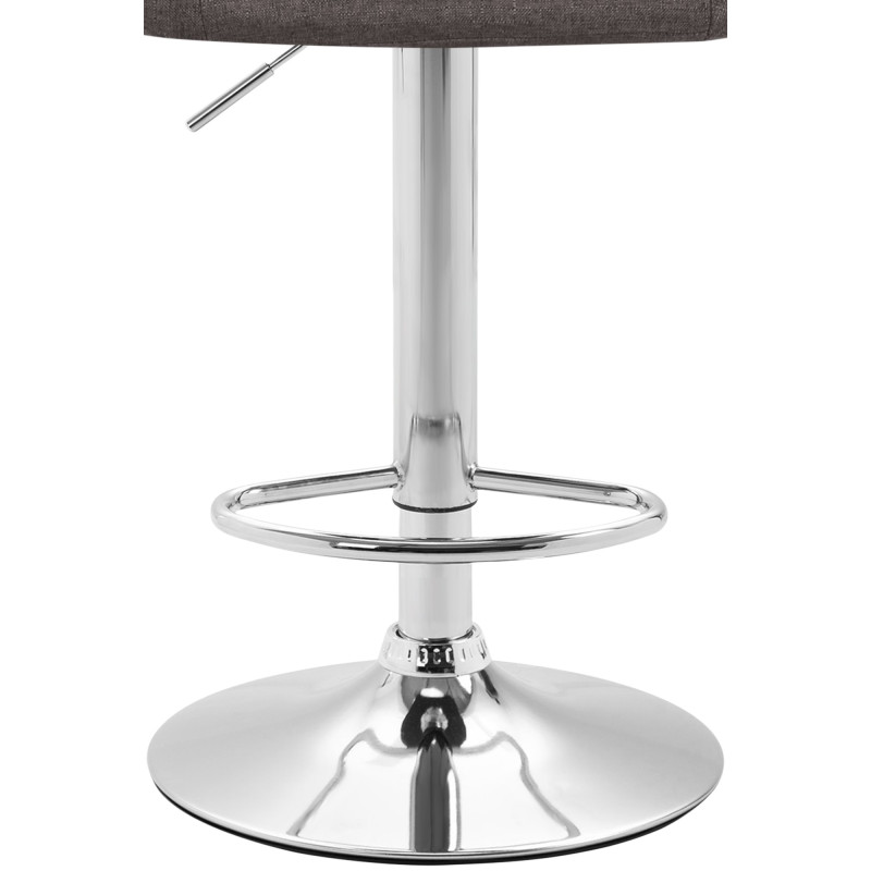 Tabouret de bar Miami V2, tissu C gris foncé