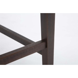 Tabouret de bar Louise en tissu, antique brun