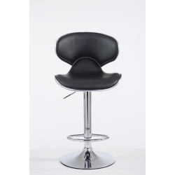 Tabouret de bar chromé Las Vegas V2 noir