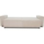 Canapé droit convertible 3 places JOSH - velours cÙtelé beige - Coffre de rangement - L239xP86xH85cm