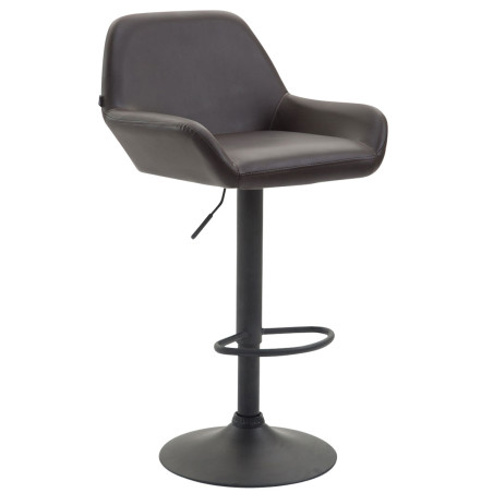 Taburete De Bar Braga En Simil Cuero Marrуn,Negro