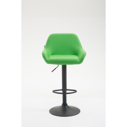 Tabouret de bar Braga, similicuir B vert