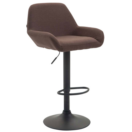 Tabouret de bar Braga, tissu B brun
