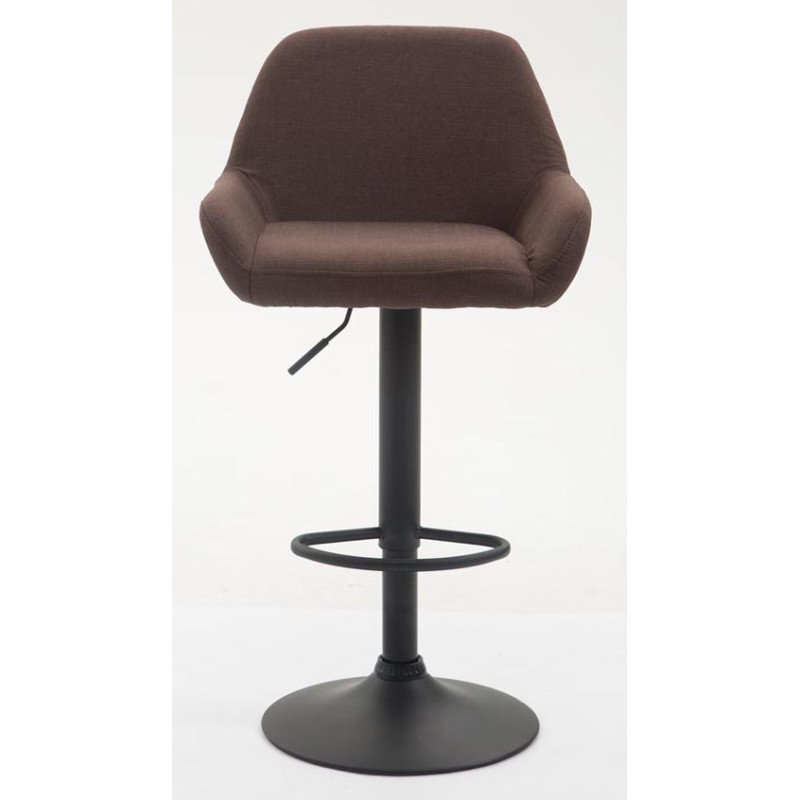 Tabouret de bar Braga, tissu B brun