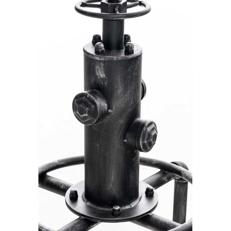 Taburete Industrial Lumos Plateado antiguo