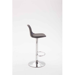 Tabouret de bar Kiel en similicuir noir