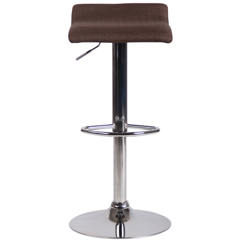 Tabouret de bar Dyn V2, tissu C brun