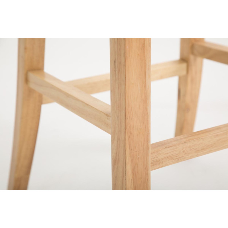 Tabouret de bar Bregenz en similicuir Natura gris