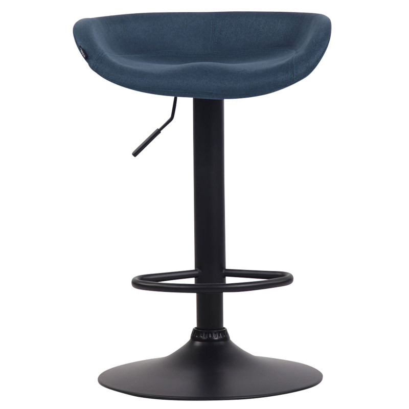 Tabouret de bar Anaheim en tissu bleu