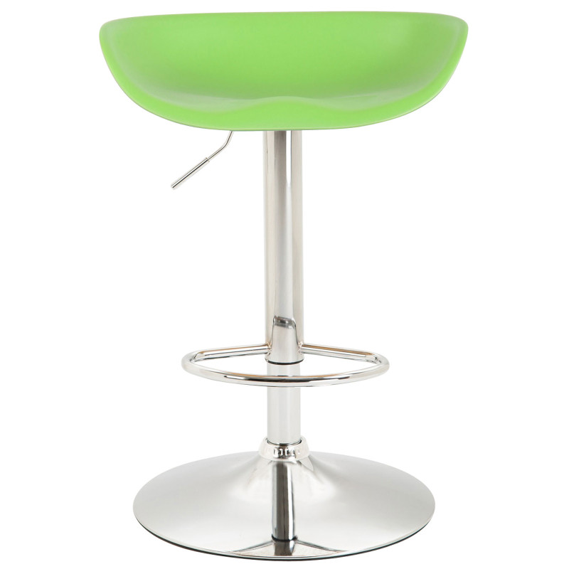 Tabouret de bar Anaheim en plastique chromé vert