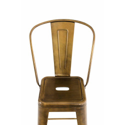 Ensemble de 2 tabourets de bar Aiden or