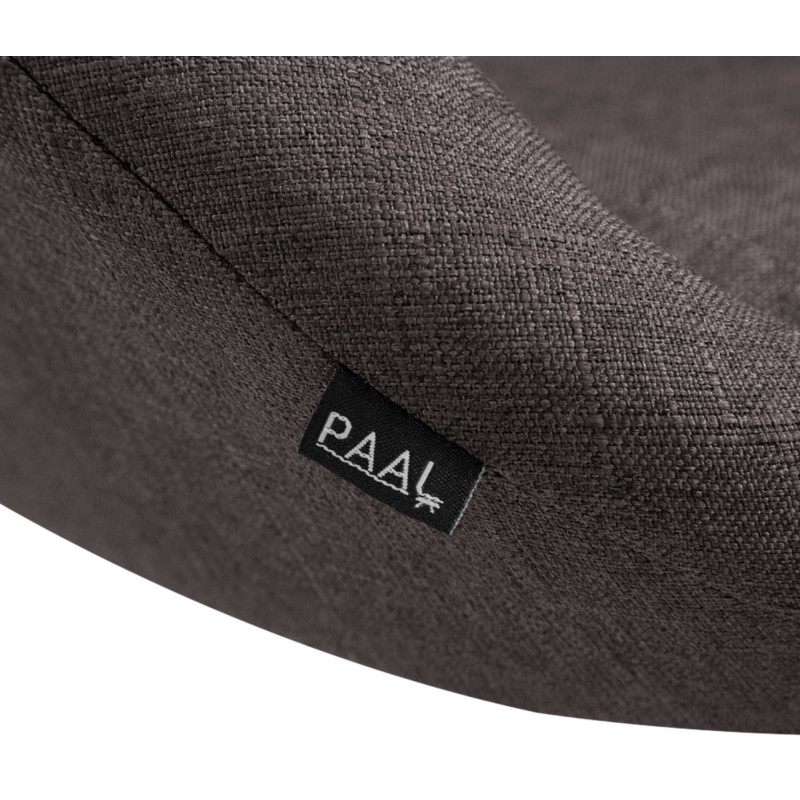 Ensemble de 2 tabourets de bar Miami V2 en tissu chromé gris foncé