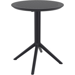 Table pliante Sky ronde noir