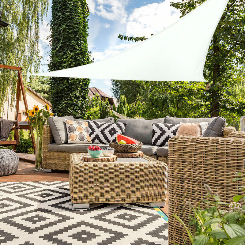 Voile d'ombrage Aktive 360 x 0,5 x 360 cm Triangulaire (6 Unités)