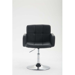 Fauteuil Lounge Los Angeles en cuir artificiel noir