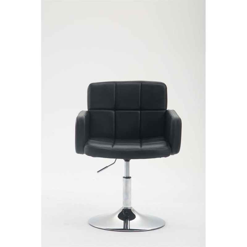 Fauteuil Lounge Los Angeles en cuir artificiel noir