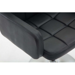Fauteuil Lounge Los Angeles en cuir artificiel noir