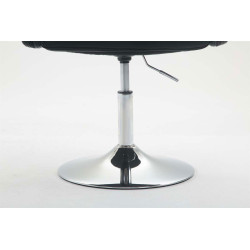 Fauteuil Lounge Los Angeles en cuir artificiel noir
