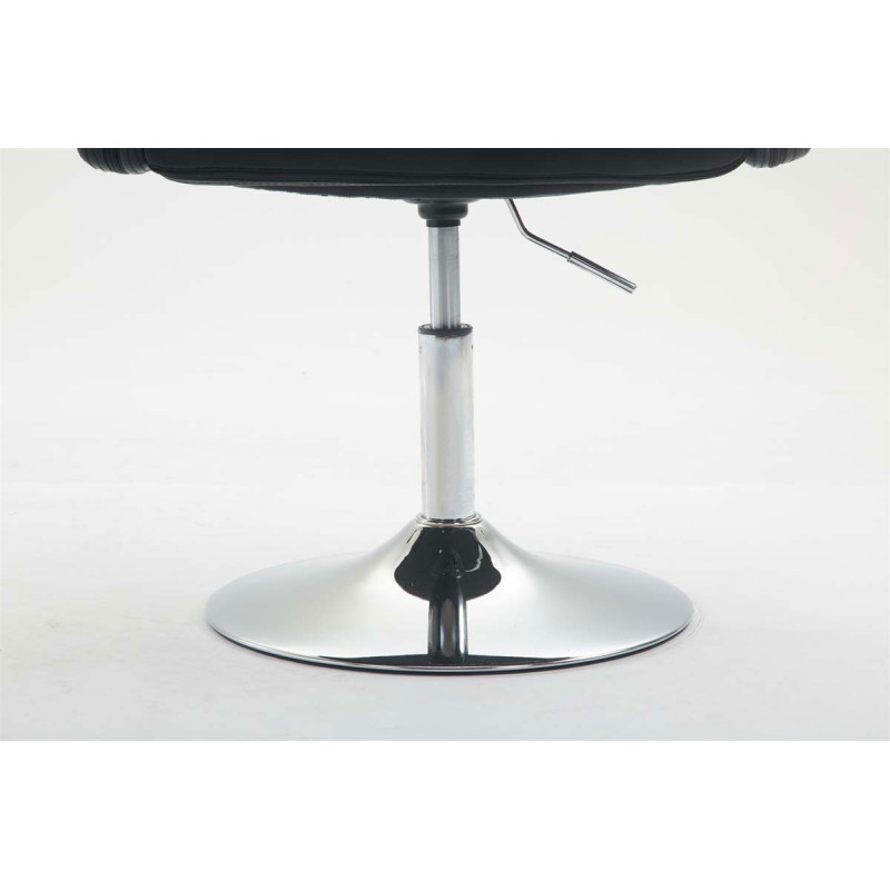 Fauteuil Lounge Los Angeles en cuir artificiel noir