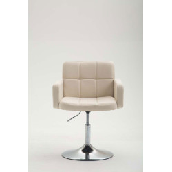 Fauteuil Lounge Los Angeles en tissu crème