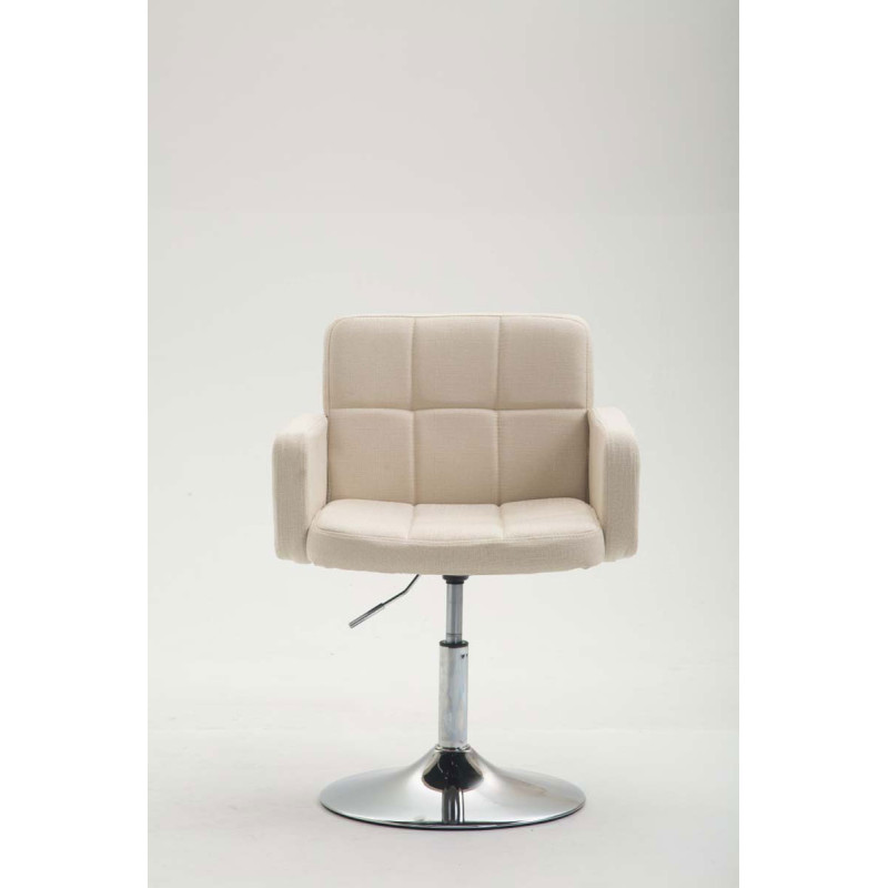 Fauteuil Lounge Los Angeles en tissu crème