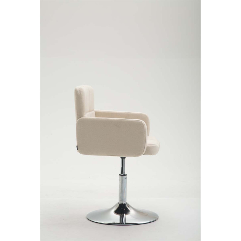 Fauteuil Lounge Los Angeles en tissu crème