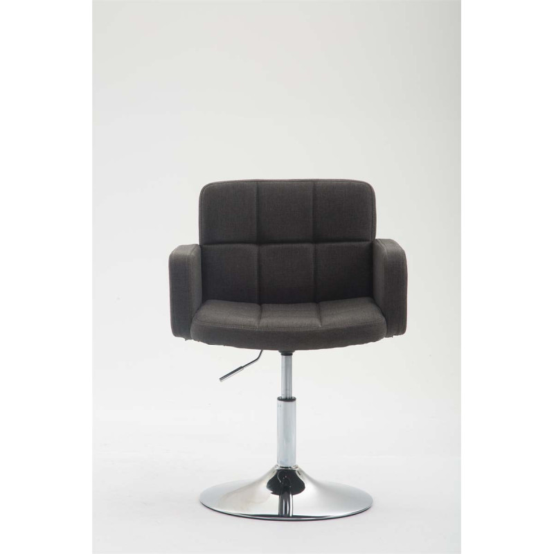 Fauteuil Lounge Los Angeles en tissu gris foncé
