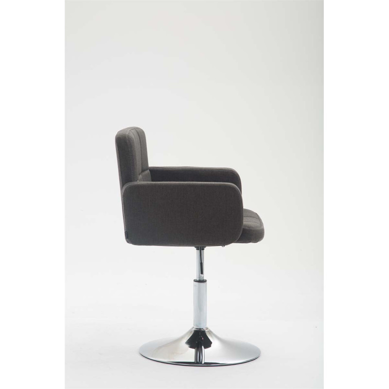 Fauteuil Lounge Los Angeles en tissu gris foncé